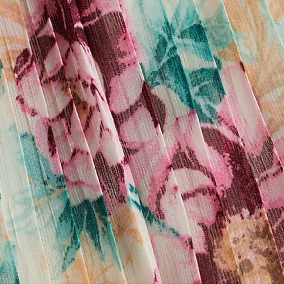 Floral Pleated V-Neck Ruched Sleeve
Tiered Maxi Dress Express - Picture 8 of 10